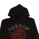Black & Red OG Rhinstone Web Hoodie