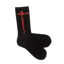 Black & Red SK1 Holy Boiler Logo Socks