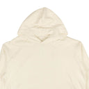 White Logo Black Text Hoodie