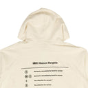 White Logo Black Text Hoodie