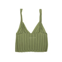 Green Gauge Summer Ribbed Tank Top