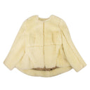 Citrine Yellow Alpaca Fur Jacket