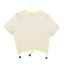 White & Yellow Ceniza Drawstring Pegadita Baby Tee