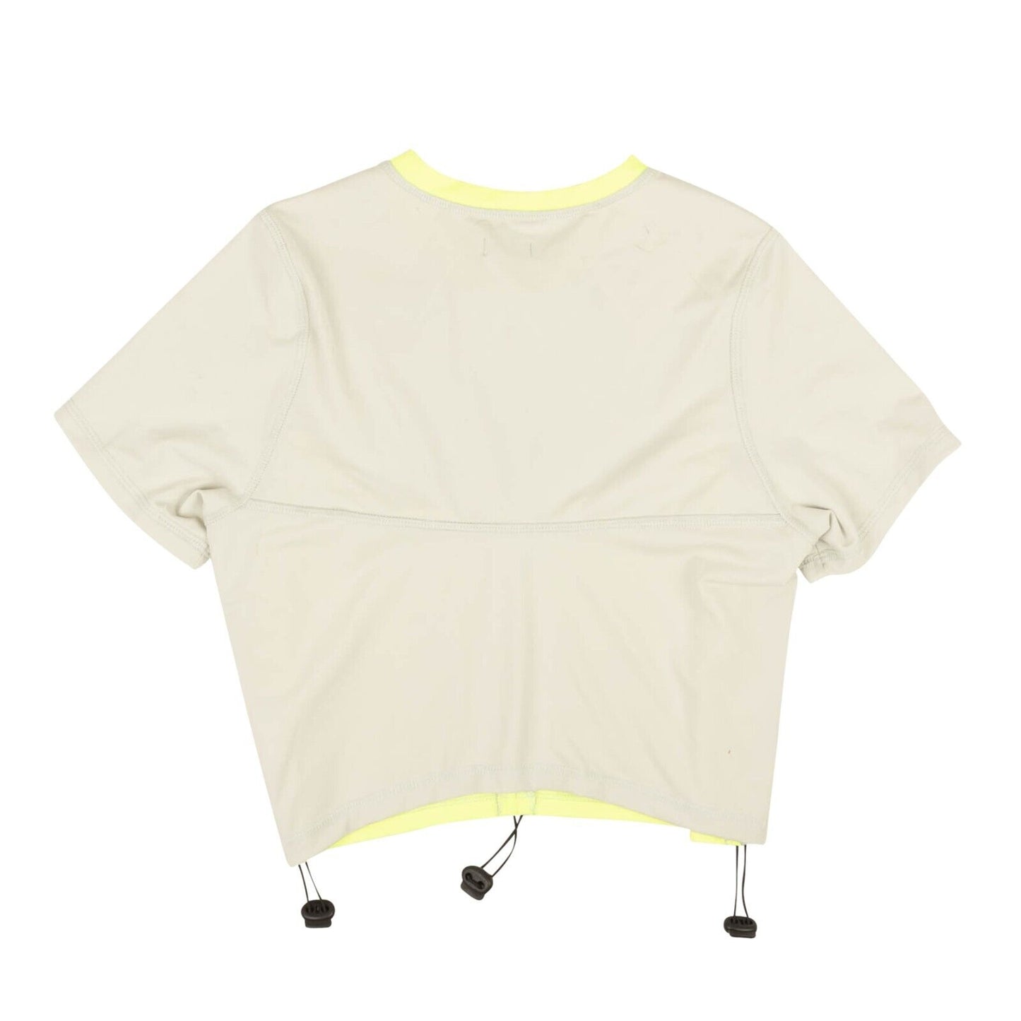 White & Yellow Ceniza Drawstring Pegadita Baby Tee