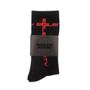 Black & Red SK1 Holy Boiler Logo Socks