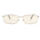 Silver CT0055O-006 Rectangular Full Rim Eyeglasses