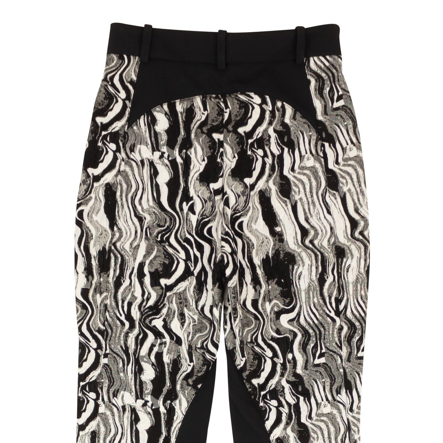 Mugler Damaged Tapestry Pants - Black/White