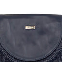Orciani Leather Clutch Handbag - Navy