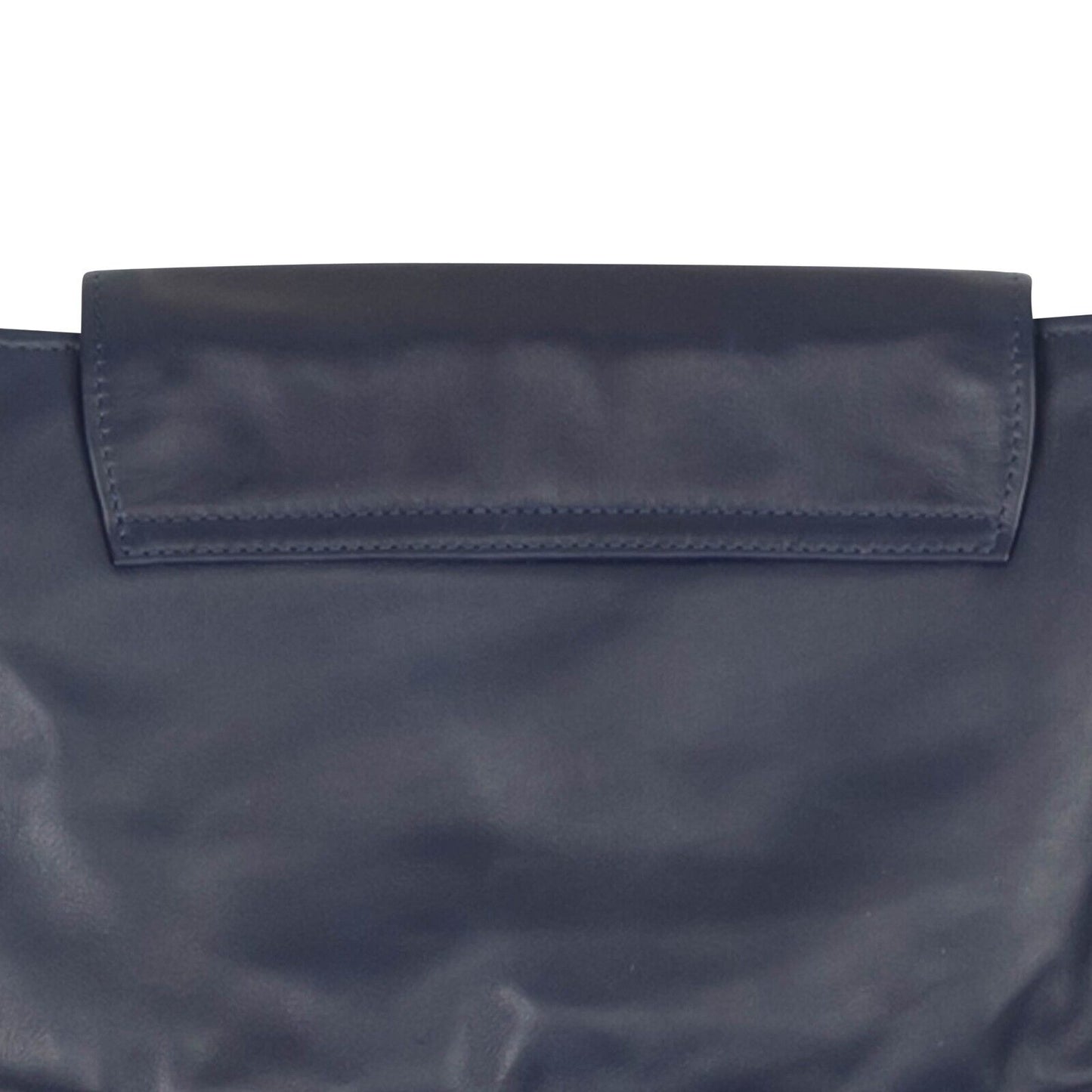 Orciani Leather Clutch Handbag - Navy