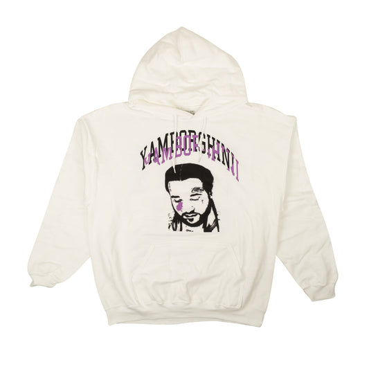 Yams Day 2021 Yamborghini Icon Face Hoodie - White