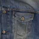Unravel Project Damaged Cotton Oversized Denim Jacket - Blue