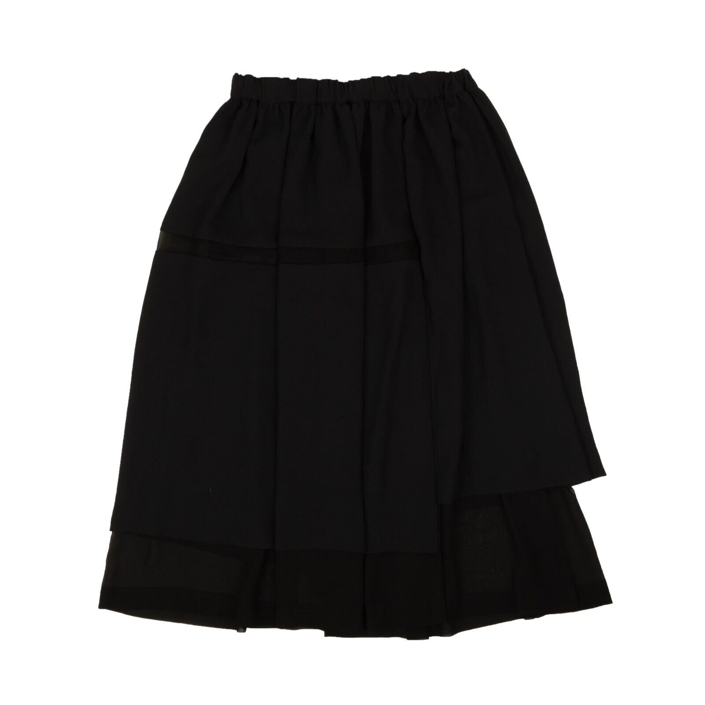 Black Raglan Midi Skirt