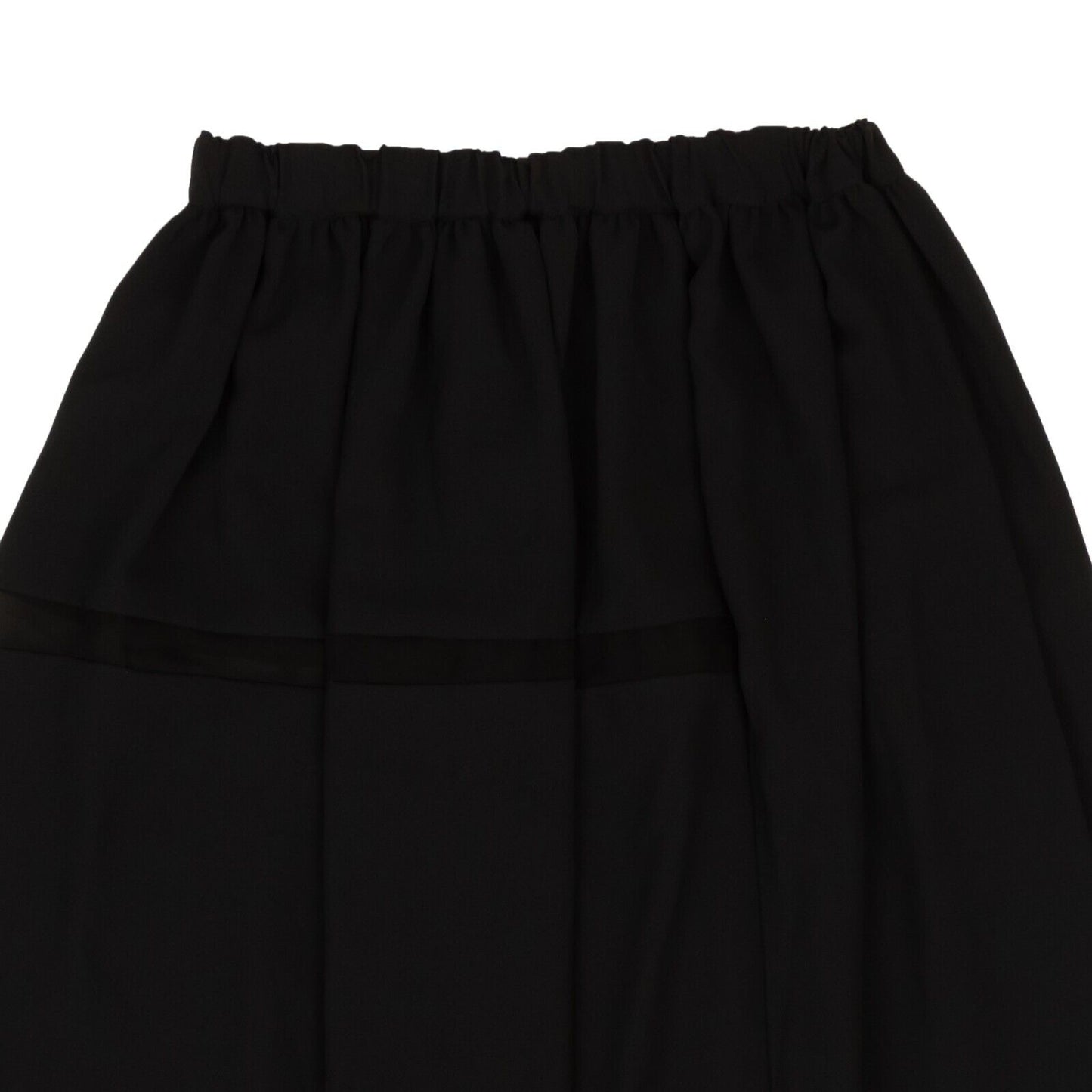 Black Raglan Midi Skirt