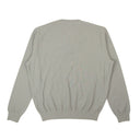 Grey Damaged 100% Wool V-Neck Sweater