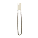 White Iphone Case 12 With Small Chunky Chain Strap