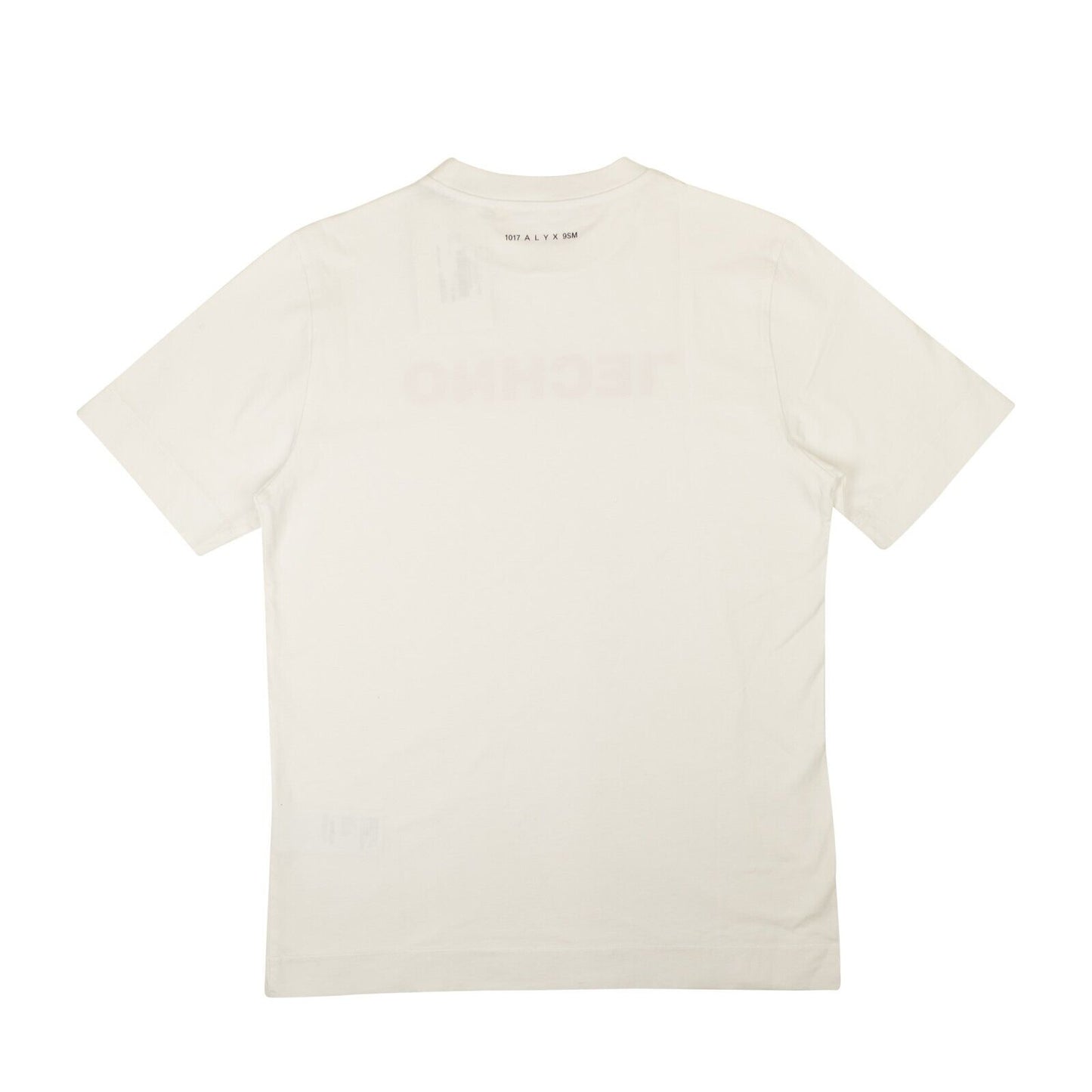 White Ombre Logo Techno Short Sleeve T-Shirt