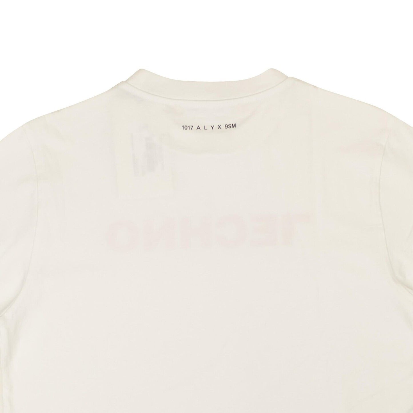 White Ombre Logo Techno Short Sleeve T-Shirt