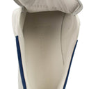 White & Paris Blue Oversized Sneakers