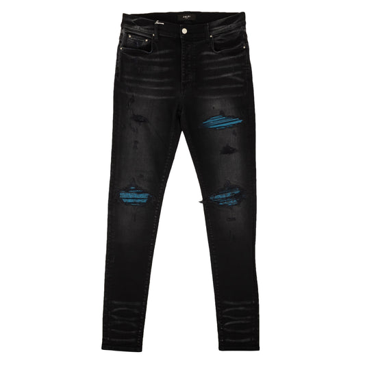 Amiri Mx1 Cracked Paint Jeans - Black