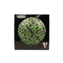 X RODMAN Green & Purple Cheetah Logo Basketball
