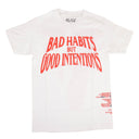 X Nav White Bad Habits Short Sleeve T-Shirt