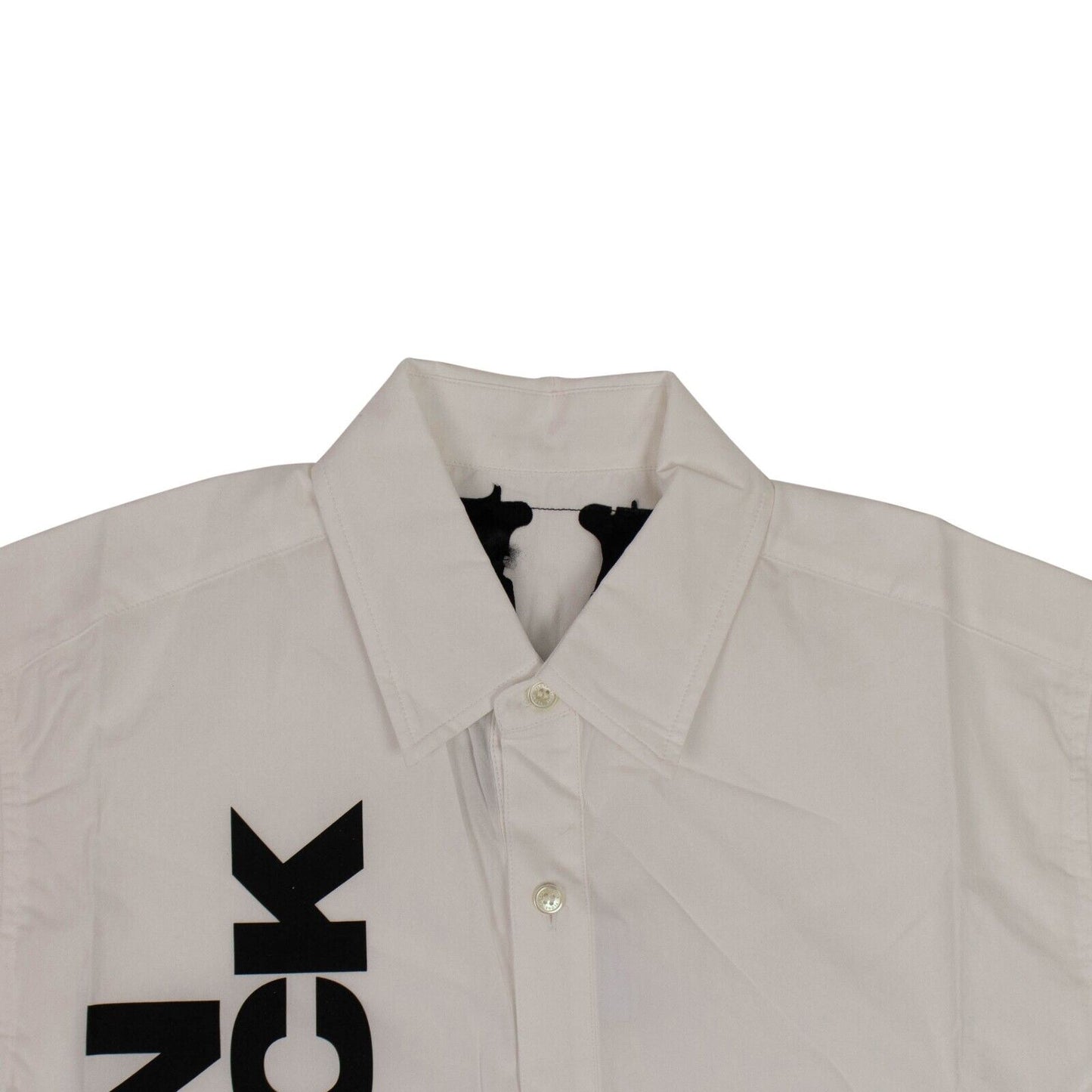 Vlone Real Men Button-Down Shirts - White