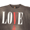 Grey Aged Long Sleeve Logo T-Shirt