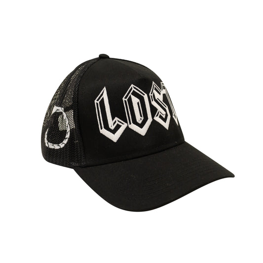 OG LOST TRUCKER BLACK WHITE HAT