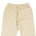 Ivory Bone Cotton Embroidered Logo Jogger Sweatpants