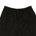 Black Cotton Cargo Bermuda Shorts