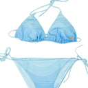 PRINTED WAVE DRAWSTRING GRADIENT LIGHT BLUE BIKINI
