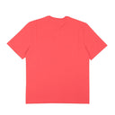 Red Cotton Short Sleeve Crewneck T-Shirt