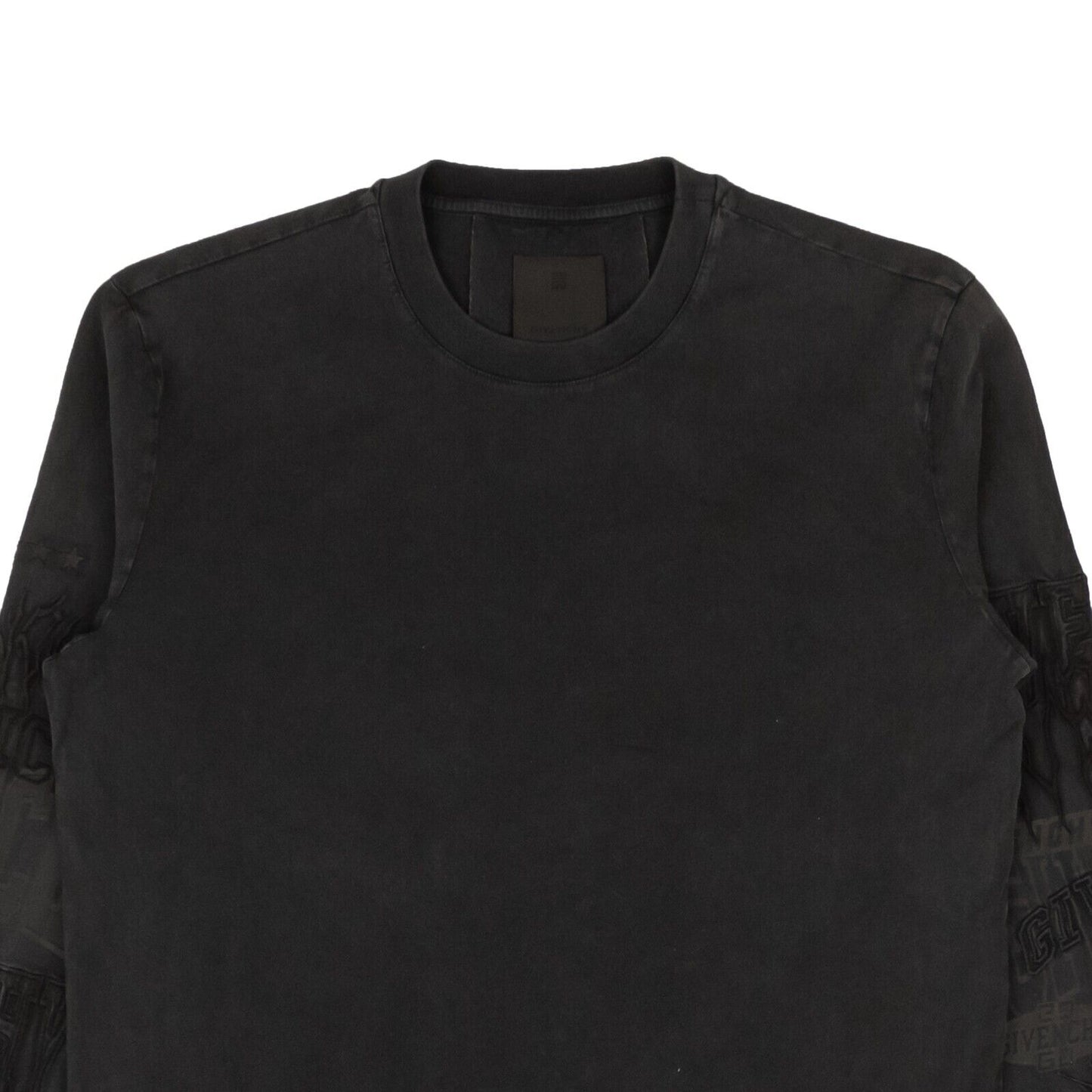 Givenchy Slim Fit Print Long Sleeve T-Shirt - Gray
