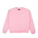 Pink Cotton Stock Logo Crewneck Sweatshirt