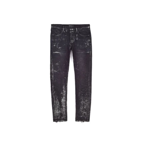 Silver Oil Coated Skinny Jeans