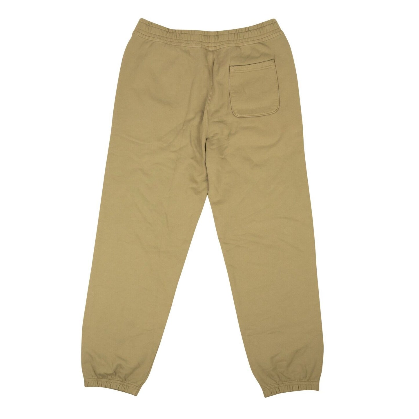 Khaki Cotton Embroidered Stock Logo Sweatpants