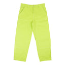 Stussy Cotton Dyed Canvas Casual Work Pants - Neon Yellow