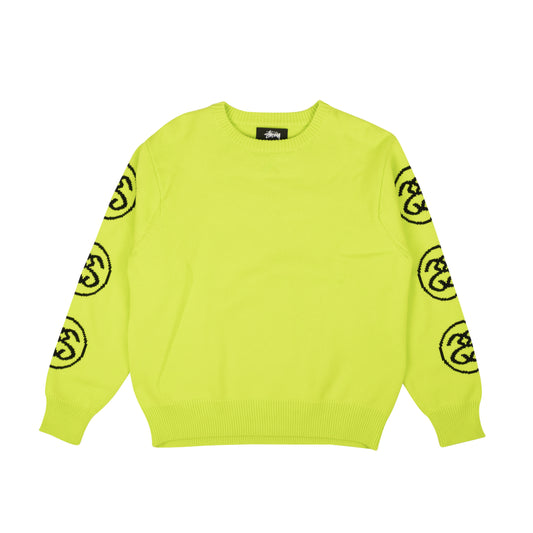 Stussy Link Sweater - Lime