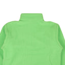 Melon Green Polyester Half Zip Mock Neck Sweatshirt