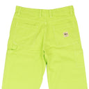 Stussy Cotton Dyed Canvas Casual Work Pants - Neon Yellow