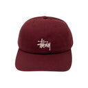 Burgundy Cotton Basic Stock Low Pro Baseball Cap