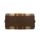Camel Brown Cotton Jumbo GG Motif Duffle Bag