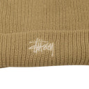 Sand Tan Acrylic Logo Basic Cuff Beanie