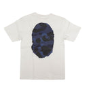 Bape Camo Logo Short Sleeve T-Shirt - White/Blue