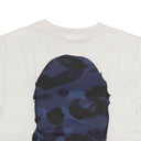 Bape Camo Logo Short Sleeve T-Shirt - White/Blue