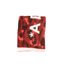 Red Cotton Camo Printed Logo Beach Towel