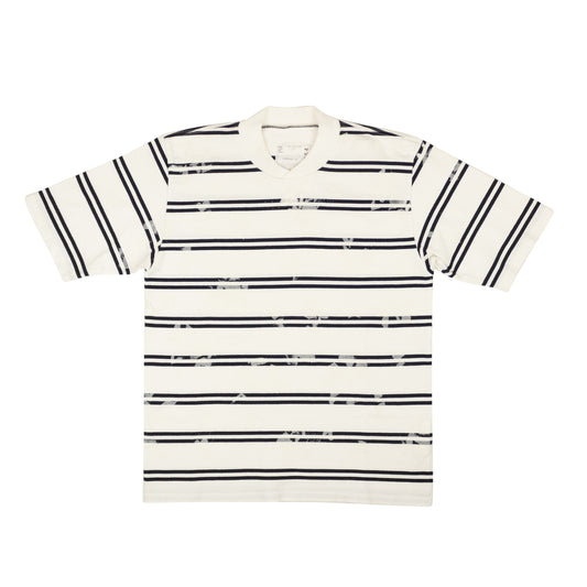 Sacai Dixie Stripe T-Shirt - White/Navy