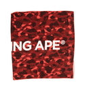 Red Cotton Camo Printed Logo Beach Towel