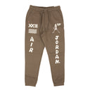x Umar Rashid Brown Cotton Fleece Logo Pants