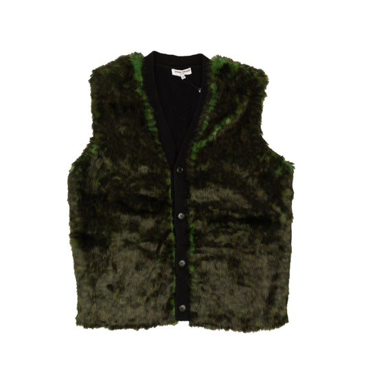 Opening Ceremony Leopard Faux Fur Vest - Multi